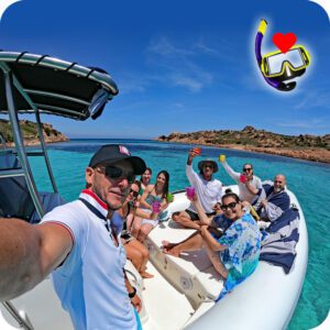 Da Palau: Tour guidato di 5 ore in Gommone nelle isole di La Maddalena!!