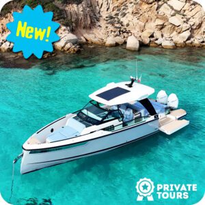 Da Palau: Tour privato in Motoscafo, una bellissima giornata tra le isole dell’Arcipelago di La Maddalena.
