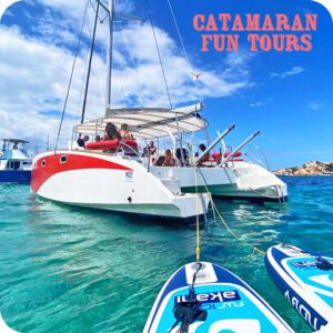 Santa Teresa Gallura: Tour in Catamarano di una giornata nelle isole dell’Arcipelago di La Maddalena, con pranzo.