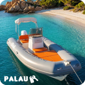 PALAU: GOMMONE BWA A NOLEGGIO - 5.80MT - 40CV - SENZA PATENTE NAUTICA
