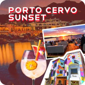 Porto Cervo Sunset: Un pomeriggio alla scoperta della Costa Smeralda, visita alle località più rinomate e un aperitivo al tramonto.