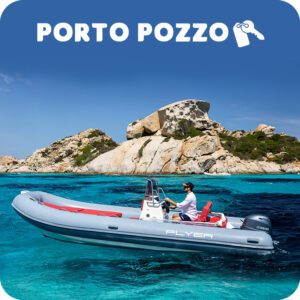 SANTA TERESA GALLURA: GOMMONE FLYER BWA A NOLEGGIO - 6MT. - 40CV. - SENZA PATENTE NAUTICA