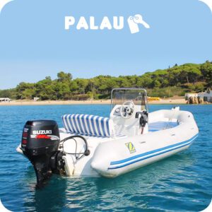 PALAU: GOMMONE ZODIAC MEDLINE A NOLEGGIO - 5MT. - 40CV. - SENZA PATENTE NAUTICA