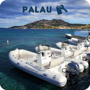 PALAU: GOMMONE CAPELLI TEMPEST A NOLEGGIO - 5.30MT. - 40CV. - SENZA PATENTE NAUTICA