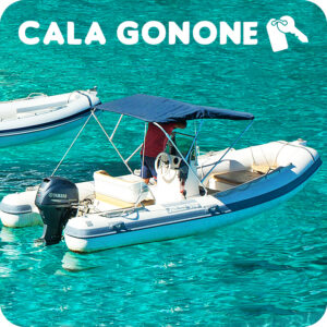 CALA GONONE: GOMMONE A NOLEGGIO - 5MT. -  40CV. - SENZA PATENTE NAUTICA