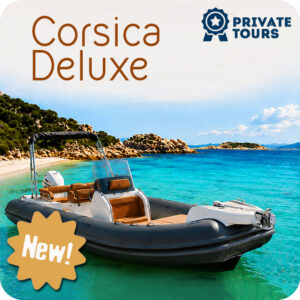 Da Porto Pollo: Escursione privata in Corsica. Una giornata indimenticabile a bordo di questo elegante gommone.