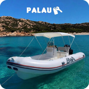 PALAU: GOMMONE BWA A NOLEGGIO - 5.80MT - 40CV - SENZA PATENTE NAUTICA
